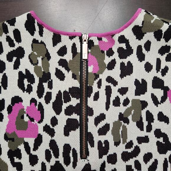 Ted Baker Pheebei Leopard Print Knit Dress Size Ted 1 - US 4 - Picture 7 of 8